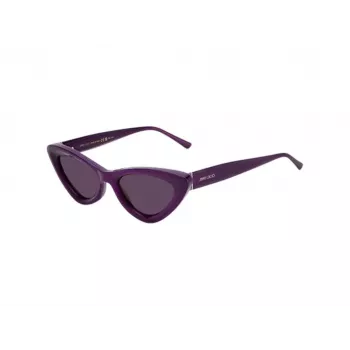 JIMMY CHOO ADDY-S-B3VUR Moteriški katės akies formos akiniai nuo saulės Havana Brown Gradient 52mm
