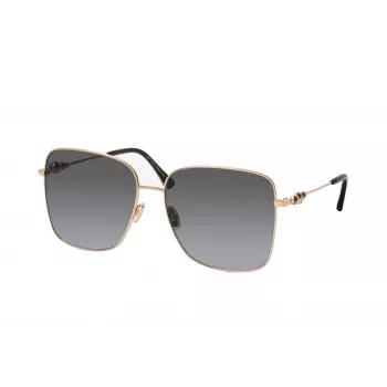 JIMMY CHOO HESTER-S-2M2 Moteriški Akiniai nuo Saulės - Juodas Rėmas, Pilki Gradientiniai Lęšiai 59mm