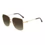 JIMMY CHOO HESTER S06JHA Moteriški akiniai nuo saulės – juodas acetatinis rėmelis, pilki gradientiniai lęšiai, 59 mm