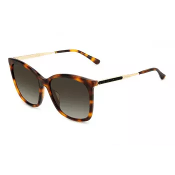 JIMMY CHOO NEREA Akiniai NEREAGS05LHA Moteriški Kačių Akys Acetatas Juoda Pilka 55/20/144 mm