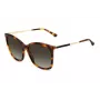 JIMMY CHOO NEREA Akiniai NEREAGS05LHA Moteriški Kačių Akys Acetatas Juoda Pilka 55/20/144 mm