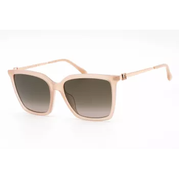 JIMMY CHOO TOTTA-G-S-FWM moteriški akiniai nuo saulės – juodas acetatinis rėmelis, pilki gradientiniai lęšiai, 56 mm