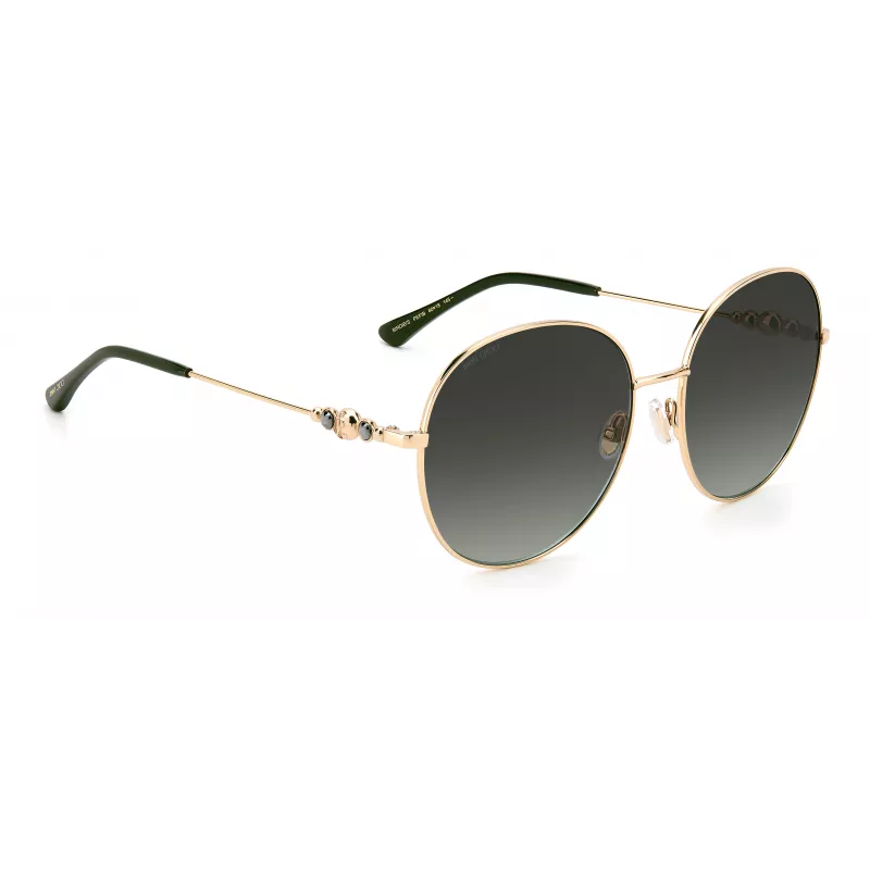 JIMMY CHOO BIRDIESPEFIB Moteriški Akiniai nuo Saulės – Oversized Square Cat-Eye Rėmelis iš Acetato – 60/18/145 mm – UV400 Apsauga