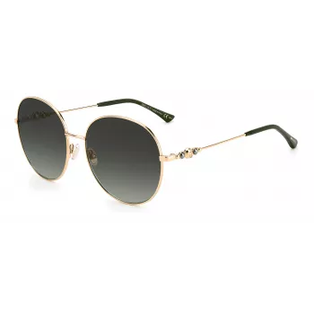 JIMMY CHOO BIRDIESPEFIB Moteriški Akiniai nuo Saulės – Oversized Square Cat-Eye Rėmelis iš Acetato – 60/18/145 mm – UV400 Apsauga