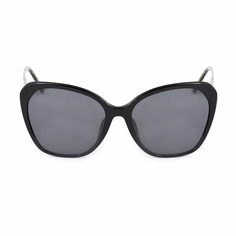 JIMMY CHOO Moteriški Akiniai nuo Saulės ELE-F-S-807 - Acetato Rėmelis, Polikarbonatiniai Lęšiai, UV400 Apsauga, 56 mm Lęšio Plotis