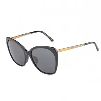 JIMMY CHOO Moteriški Akiniai nuo Saulės ELE-F-S-807 - Acetato Rėmelis, Polikarbonatiniai Lęšiai, UV400 Apsauga, 56 mm Lęšio Plotis