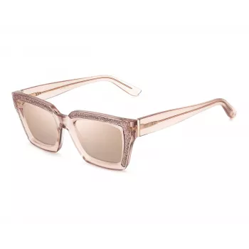 JIMMY CHOO Moteriški MEGS-S-FWM2S katės akies akiniai nuo saulės Havana Brown Gradient 51mm