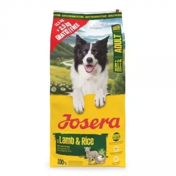 Josera Adult Lamb & Rice 12.5kg + 2.5kg