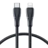 Joyroom A10 Series USB-C į Lightning greitojo įkrovimo laidas, PD 20W, 0,25 m, juodas (S-CL020A11)