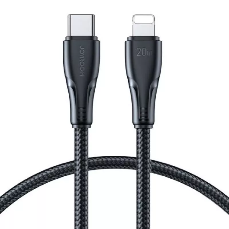 Joyroom A10 Series USB-C į Lightning greitojo įkrovimo laidas, PD 20W, 0,25 m, juodas (S-CL020A11)