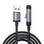 Joyroom EnjoyX Series USB-A į USB-C 90 laipsnių laidas A56, 3A, 480 Mbps, 1,2 m, juodas (S-A56)