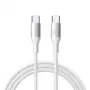JOYROOM Flash Series USB-C į USB-C laidas A28, 60W, 480 Mbps, 2m, baltas (S-A28-CCW2)