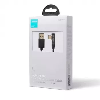 Joyroom Gaming Cable Type-C (Angled) – USB (Straight) 3A, 480Mbps, 1,2 m, juoda (S-UC027A6)