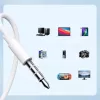 Joyroom JR-EW01 Į ausį įdedamos laidinės ausinės su mini jack ir nuotolinio valdymo pulteliu - Balta