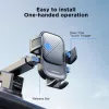 Joyroom JR-OK6 Automobilinis Telefono Laikiklis – Priedas prie Prietaisų Skydelio ar Priekinio Stiklo – Universalus 4,7–7,2 col. Išmaniesiems Telefonams – 360° Sukimasis – Juodas