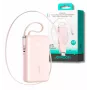 Joyroom JR-PR2L Power Bank 10000 mAh 35W su skaitmeniniu ekranu, įmontuojamais 2x Type-C laidais (0,7 m) Pink