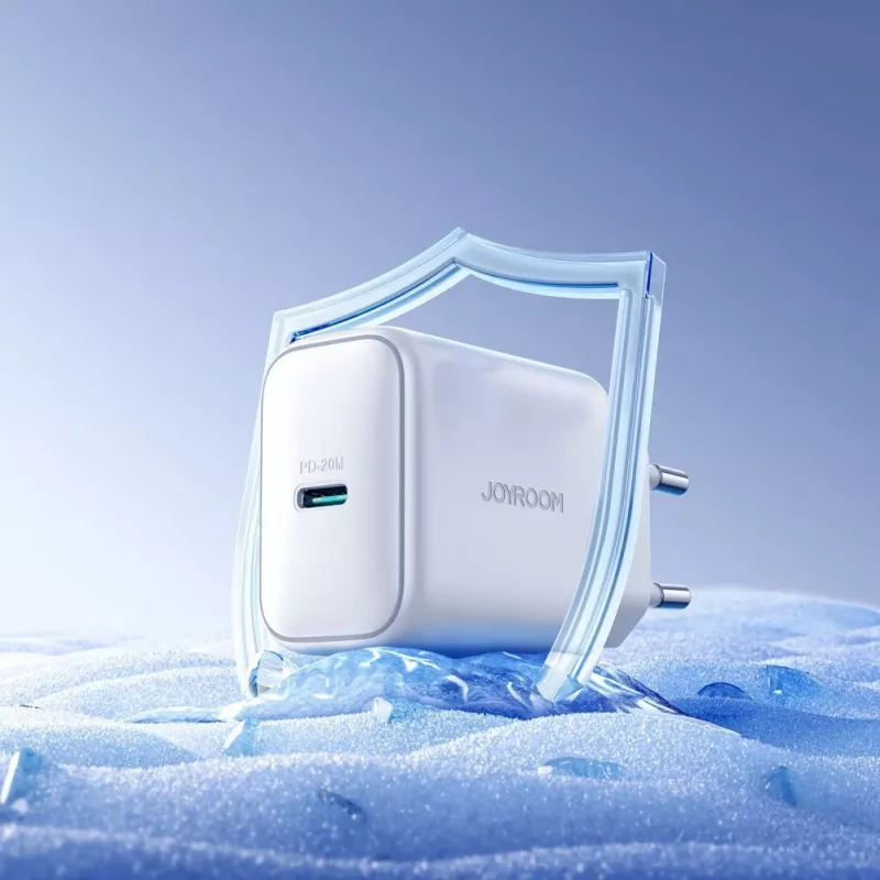 JOYROOM JR-TCF20 20W USB-C sieninis įkroviklis su USB-C į USB-C laidu (1 m)