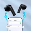 JOYROOM JR-TL11 tikrai belaidės ausinės su ENC, IPX4 atsparumu vandeniui, Bluetooth 5.3, lietimo valdymu, juodos
