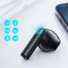 JOYROOM JR-TL11 tikrai belaidės ausinės su ENC, IPX4 atsparumu vandeniui, Bluetooth 5.3, lietimo valdymu, juodos