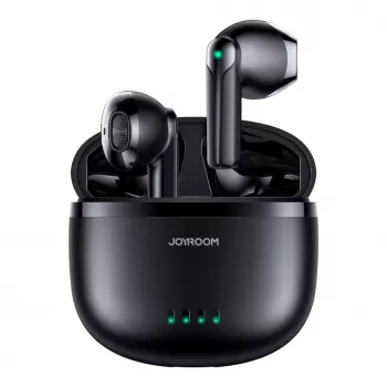 JOYROOM JR-TL11 tikrai belaidės ausinės su ENC, IPX4 atsparumu vandeniui, Bluetooth 5.3, lietimo valdymu, juodos