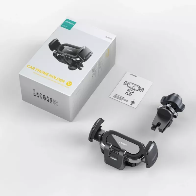 Joyroom JR-ZS351 Automobilinis telefono laikiklis ventiliacijos grotelėms – sidabrinis