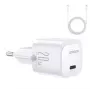Joyroom Mini USB-C Įkroviklis 20W PD su USB-C – Lightning Laidu - Baltas JR-TCF02