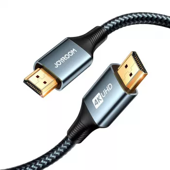 JOYROOM SY-20H1 HDMI 2.0 laidas 2m 4K 60Hz pintas nailonas pilkas