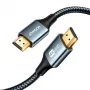 JOYROOM SY-20H1 HDMI 2.0 laidas 2m 4K 60Hz pintas nailonas pilkas