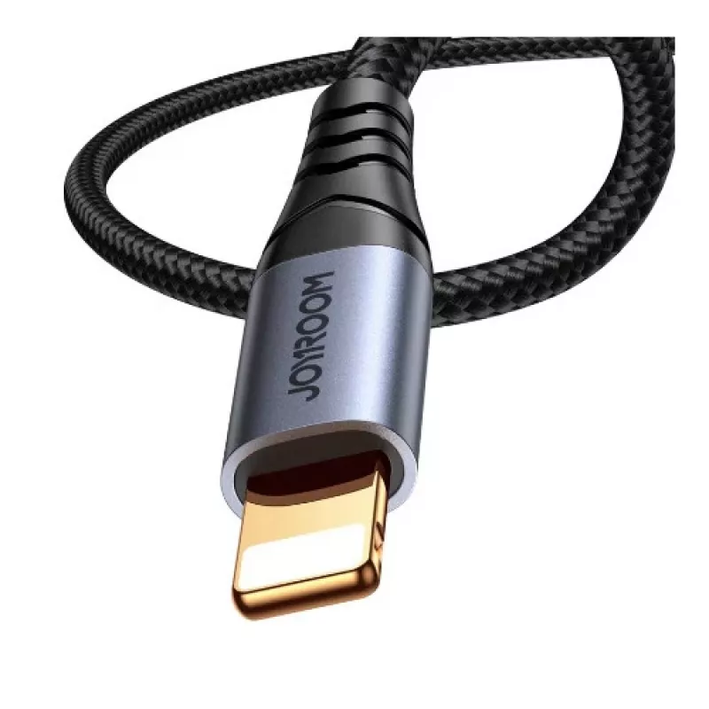JOYROOM SY-A06 Lightning į 3,5 mm garso keitiklio laidas, 1,2 m, juodas