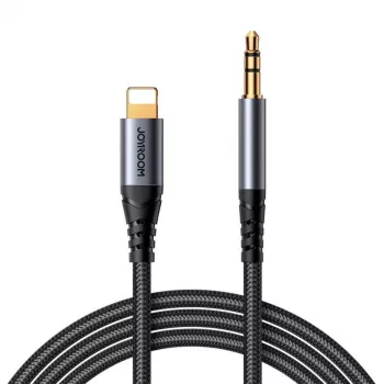 JOYROOM SY-A06 Lightning į 3,5 mm garso keitiklio laidas, 1,2 m, juodas