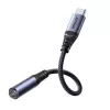 Joyroom SY-C01 USB-C į 3,5 mm garso adapteris su 60 W PD įkrovimu, 0,14 m, juodas