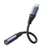 Joyroom SY-C01 USB-C į 3,5 mm garso adapteris su 60 W PD įkrovimu, 0,14 m, juodas