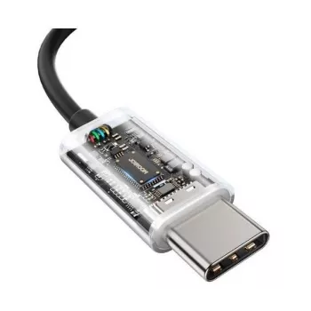 Joyroom TYPE-C Series JR-EC07 USB-C į ausį įdedamos ausinės Metal Black