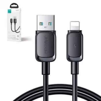 Joyroom USB-A – Lightning kabelis, Multi-Color Series A14, 480Mbps, 2,4A, 1,2 m, juodas (S-AL012A14B)