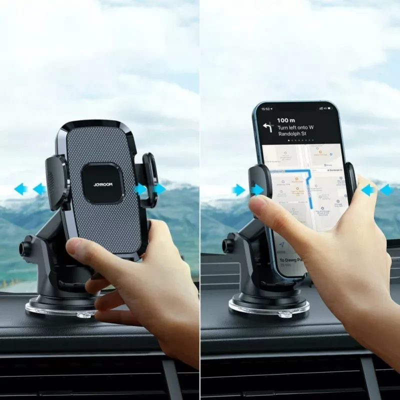 Joyroom Windshield Dashboard Car Mount Holder 4.7–7 colių išmaniesiems telefonams