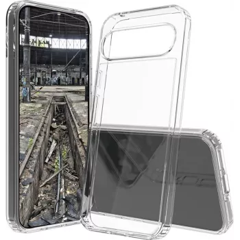 JT Berlin BackCase Pankow Clear, skaidrus TPU dėklas, skirtas Google Pixel 9 ir Pixel 9 Pro, 11084