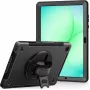 JT Berlin Rugged Kickstand & Handstrap dėklas, skirtas Samsung Galaxy Tab A11+ 2025, juodas, didmeninė pakuotė, 30023