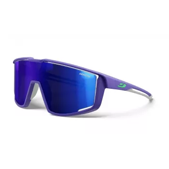 Julbo Fury sportiniai akiniai – Spectron 3CF 3 kategorijos, juodas rėmelis, dūminiai veidrodiniai lęšiai (M)