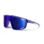 Julbo Fury sportiniai akiniai – Spectron 3CF 3 kategorijos, juodas rėmelis, dūminiai veidrodiniai lęšiai (M)