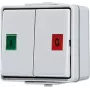 JUNG 639W mygtukinis jungiklis, 1-polio NO, 10A 250V, baltas
