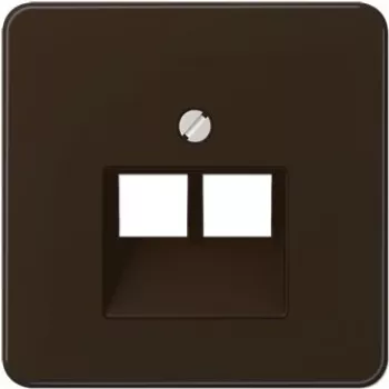 JUNG CD569-2UABR centrinė plokštė UAE lizdui, 2 modulių, Alpinės baltos spalvos