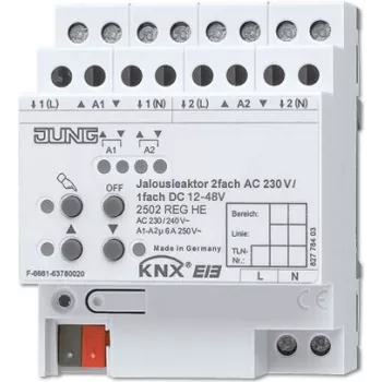 JUNG KNX žaliuzių pavara REG korpuse 4TE 2502 REGHE