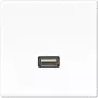 JUNG LS-Series USB 2.0 prijungimo modulis, Alpine White (MALS1122WW)