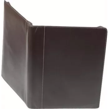 JÜSCHA Alassio A4 MONACO odinis dokumentų aplankas su užtrauktuku - Antique Dark Brown 30054