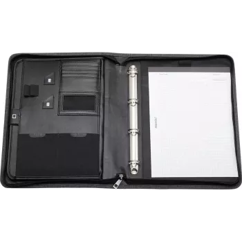 JÜSCHA Alassio Lazio A4 dokumentų aplankas su užtrauktuku, poliesteris, pilkas, 30116