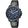 JUST CAVALLI MAN JC1G178M0075 44 mm kvarcinis analoginis laikrodis su nerūdijančio plieno Milanese mesh apyranke ir mėlynu ciferblatu