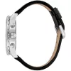 JUST CAVALLI MAN JC1G214L0015 46 mm kvarcinis analoginis laikrodis su juodu ciferblatu ir juoda odine apyranke