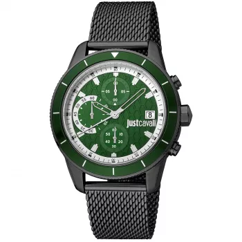 JUST CAVALLI MAN JC1G215M0065 42mm Nerūdijančio Plieno Tinklinis Laikrodis