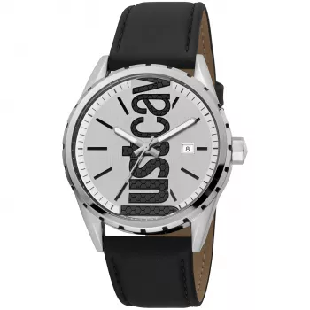 JUST CAVALLI MAN Laikrodis JC1G082L0105 (42 mm) Mėlynas ciferblatas, mėlynas odinis dirželis