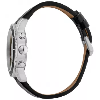JUST CAVALLI MAN laikrodis JC1G215L0015 42mm juodas ciferblatas odinis dirželis